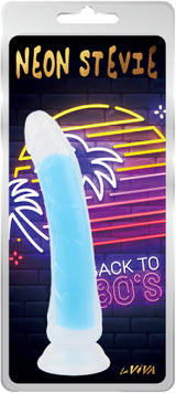 Neon Stevie 8.4 Inch – Glow-in-the-Dark Silicone Vibrator > Dildos > Realistic Dildos - Tophatter Daily Deals
