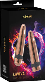 Laviva Quake Shell Bullets – Luxury Powerful Vibrating Bullet Set > Vibrators > Mini Vibrators - Tophatter Daily Deals