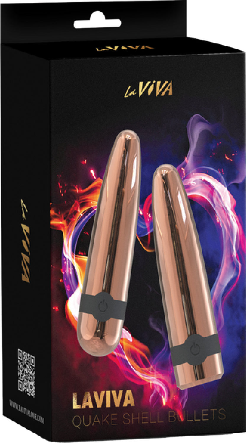 Laviva Quake Shell Bullets – Luxury Powerful Vibrating Bullet Set > Vibrators > Mini Vibrators - Tophatter Daily Deals