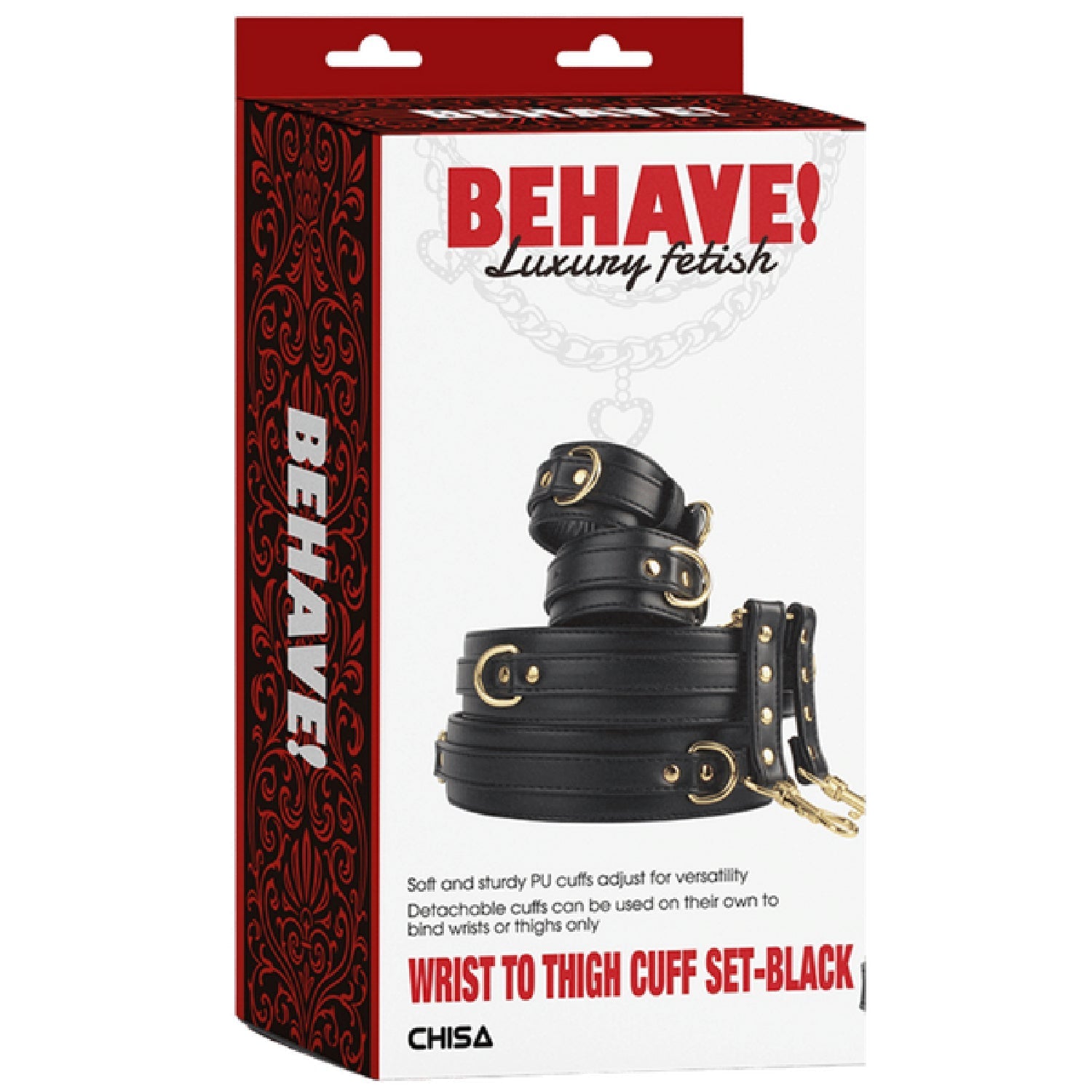 Wrist to Thigh Cuff Set – Adjustable Soft PU Cuffs Restraint Set > Bondage Gear > Restraints - Tophatter Daily Deals
