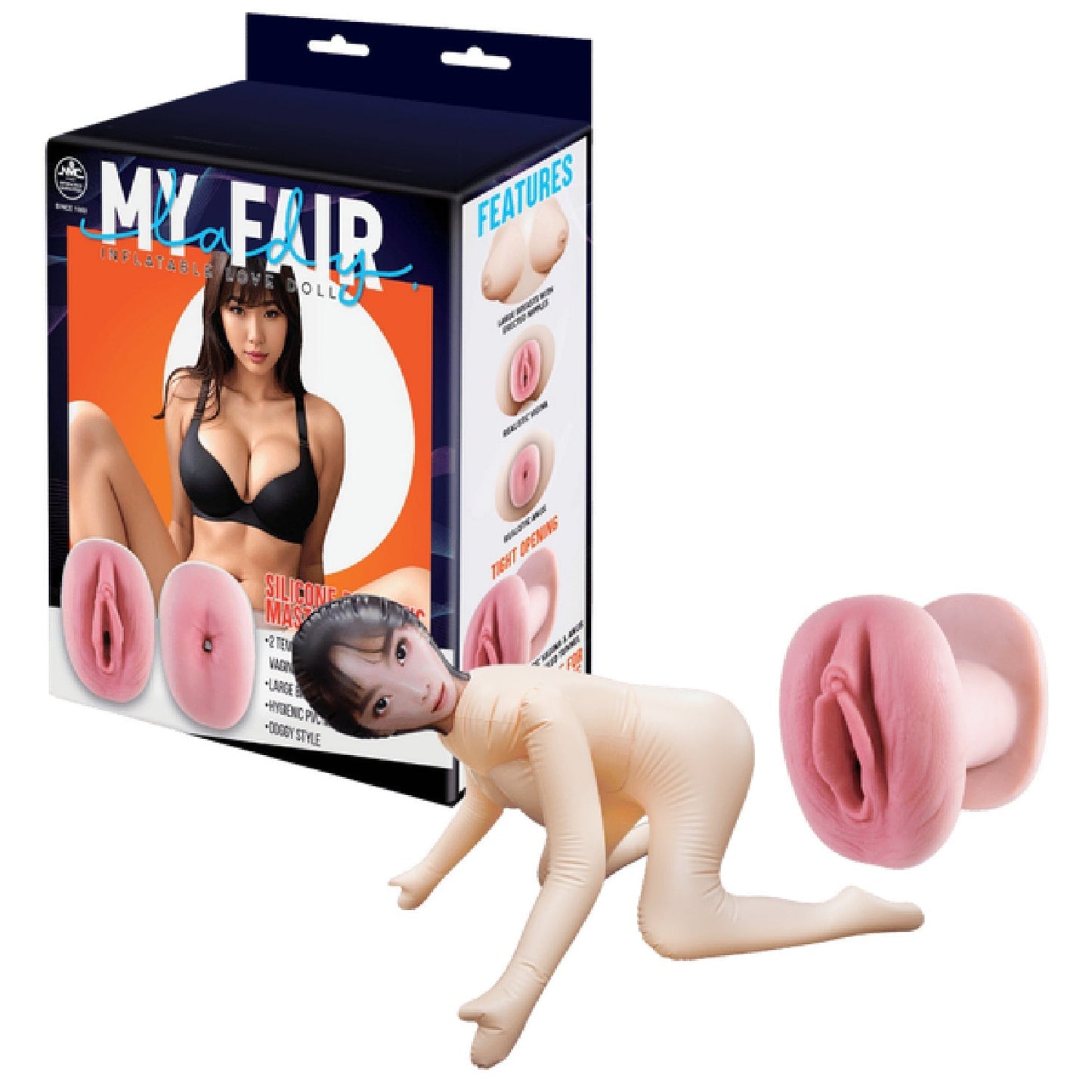 Inflatable Love Doll – 61cm Silicone Realistic Masturbator with Large Breasts > Sex Toys > Sex Dolls > Inflatable - Tophatter Daily Deals