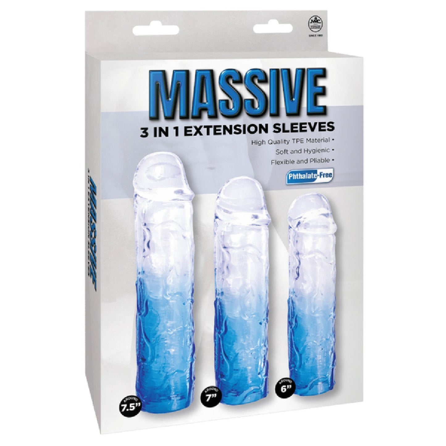 3 in 1 Extension Sleeve (Smoke) – High-Quality TPE Material Soft Flexible Sleeve with Multiple Sizes > Sex Toys For Men > Penis Sleeves - Tophatter Daily Deals