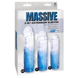 3 in 1 Extension Sleeve (Smoke) – High-Quality TPE Material Soft Flexible Sleeve with Multiple Sizes > Sex Toys For Men > Penis Sleeves - Tophatter Daily Deals