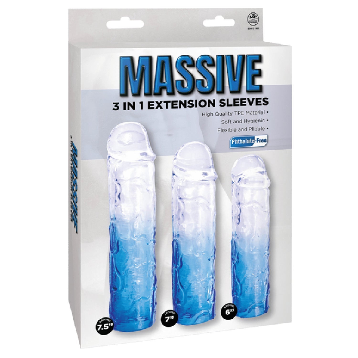 3 in 1 Extension Sleeve (Smoke) – High-Quality TPE Material Soft Flexible Sleeve with Multiple Sizes > Sex Toys For Men > Penis Sleeves - Tophatter Daily Deals