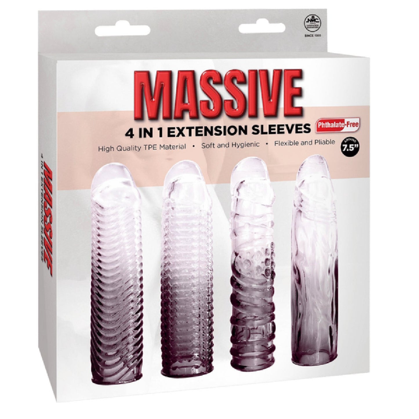 4 in 1 Extension Sleeve (Smoke) – Soft Flexible 7.5 Inch Sleeve > Sex Toys For Men > Penis Sleeves - Tophatter Daily Deals