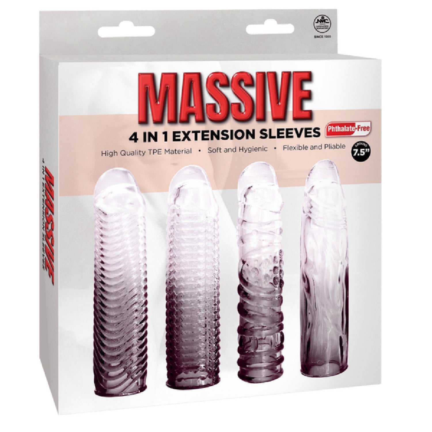 4 in 1 Extension Sleeve (Smoke) – Soft Flexible 7.5 Inch Sleeve > Sex Toys For Men > Penis Sleeves - Tophatter Daily Deals