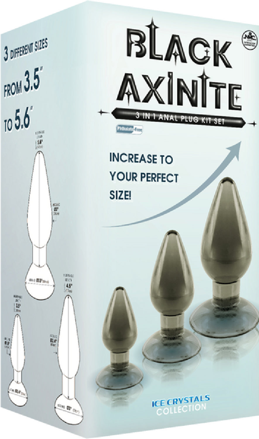 3 In 1 Anal Plug Kit – Flexible Hygienic Suction Cup Base Anal Plugs > Anal Range > Butt Plug Kits - Tophatter Daily Deals
