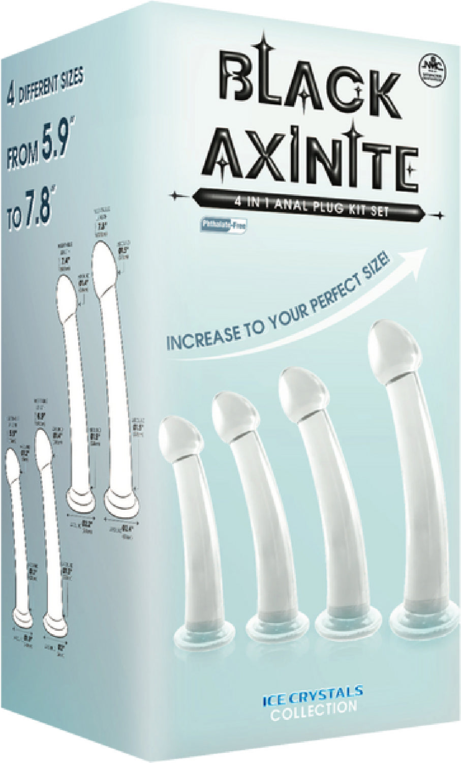 4 in 1 Anal Plug Kit – Flexible Hygienic Suction Cup Base Anal Plugs > Anal Range > Butt Plug Kits - Tophatter Daily Deals