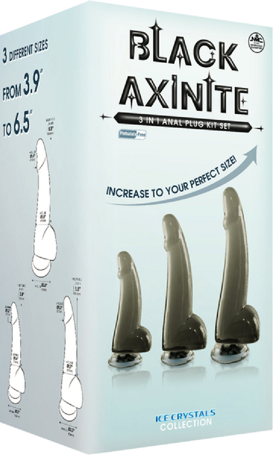3 In 1 Anal Plug Kit – Flexible Hygienic Silicone Suction Cup Base Anal Plugs > Anal Range > Butt Plug Kits - Tophatter Daily Deals