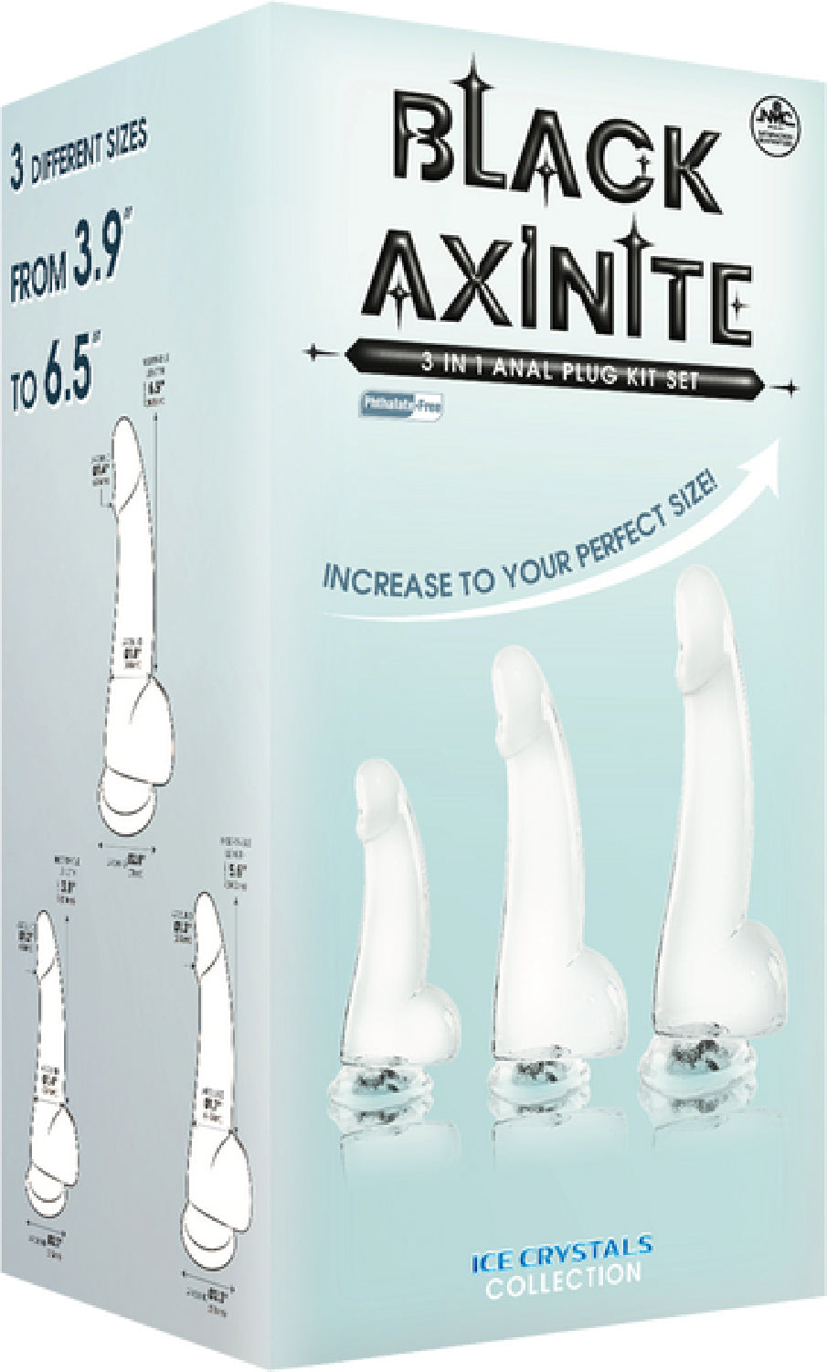 3 In 1 Anal Plug Kit – Flexible Hygienic Silicone Suction Cup Base Anal Plugs > Anal Range > Butt Plug Kits - Tophatter Daily Deals