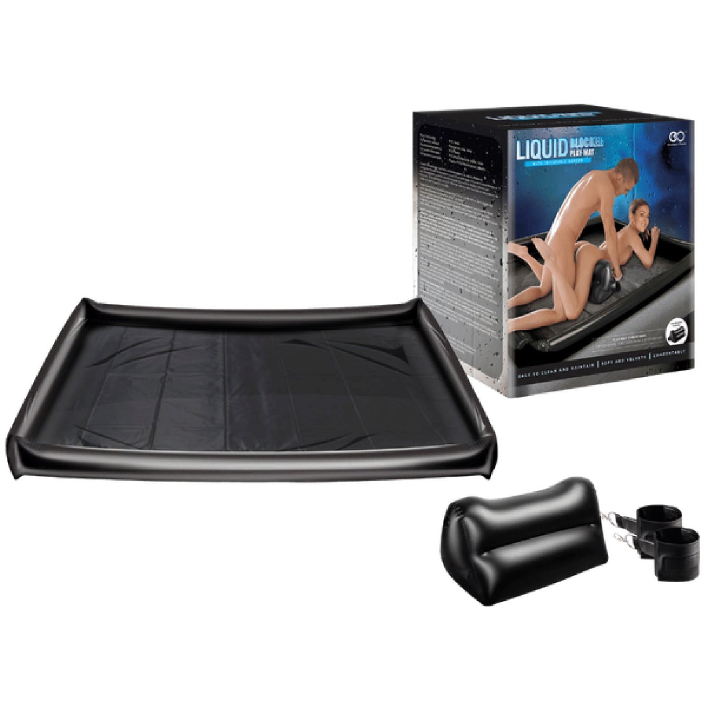Liquid Blocker Play Mat – Soft Velvety 200cm x 160cm x 12.5cm Comfortable Cushion Mat > Bondage Gear > PVC Orgy Bedding - Tophatter Daily Deals