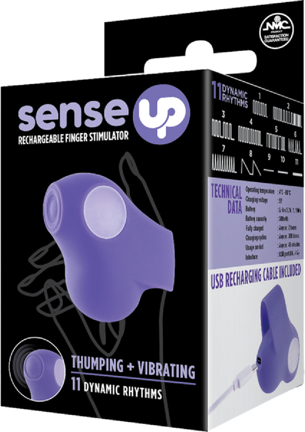 Rechargeable Finger Stimulator (Purple) – 11 Rhythm Thumping and Vibrating Finger Vibrator > Vibrators > Finger Vibrators - Tophatter Daily Deals