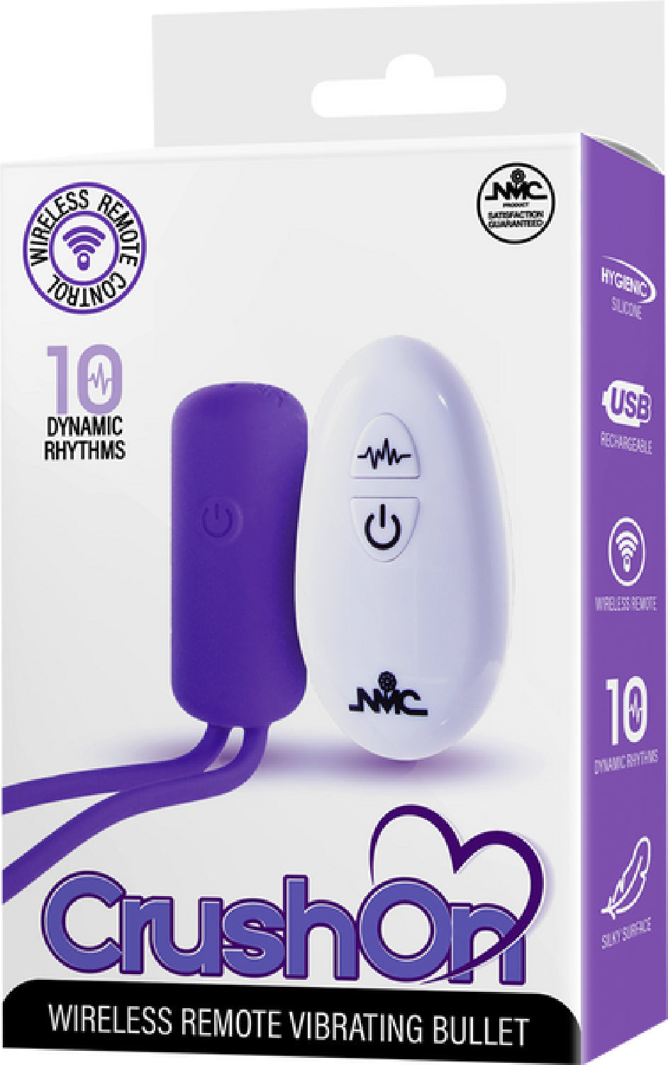 Crush On - Wireless Remote Vibrating Bullet – USB Rechargeable Silicone Bullet Vibrator > Vibrators > Mini Vibrators - Tophatter Daily Deals