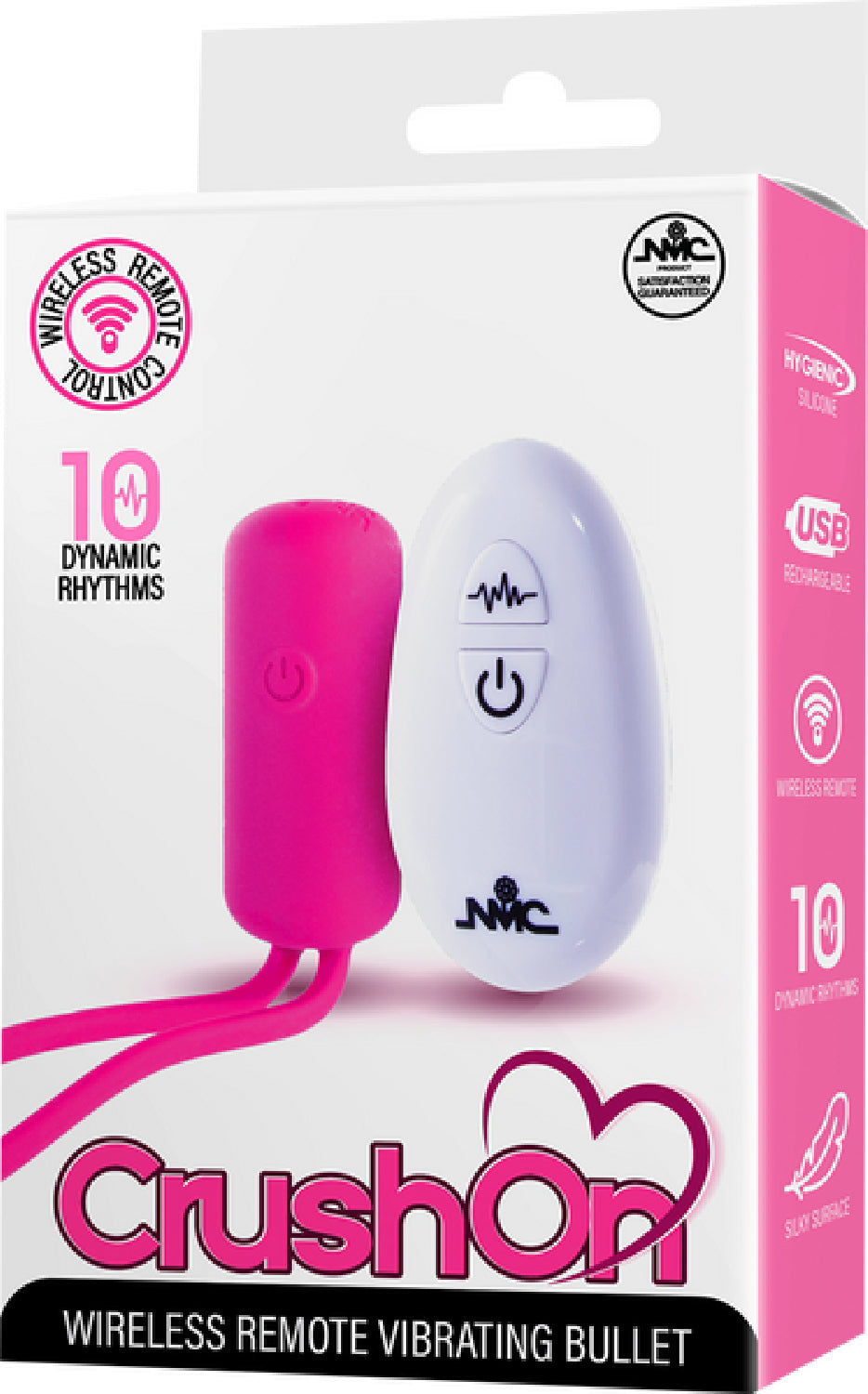 Crush On - Wireless Remote Vibrating Bullet – USB Rechargeable Silicone Bullet Vibrator > Vibrators > Mini Vibrators - Tophatter Daily Deals