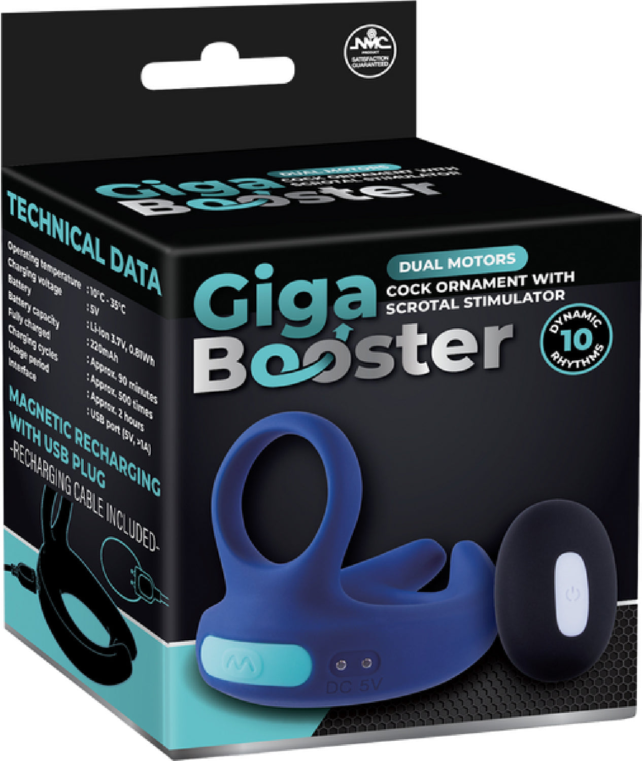 Dual Motor Cock Ring with Scrotal Stimulator – Rechargeable Splashproof Silicone Toy > Cock Ring > Vibrating - Tophatter Daily Deals