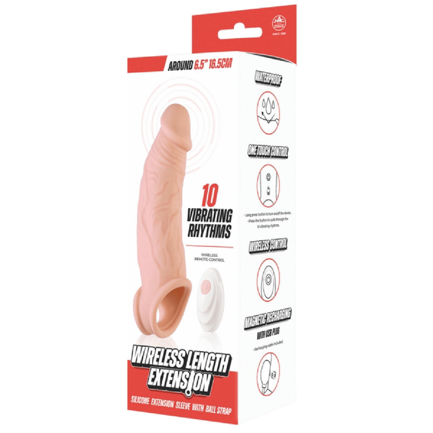 Wireless Length Extension – Waterproof 6.5 Inch Vibrating Extension Device > Sex Toys For Men > Penis Sleeves - Tophatter Daily Deals