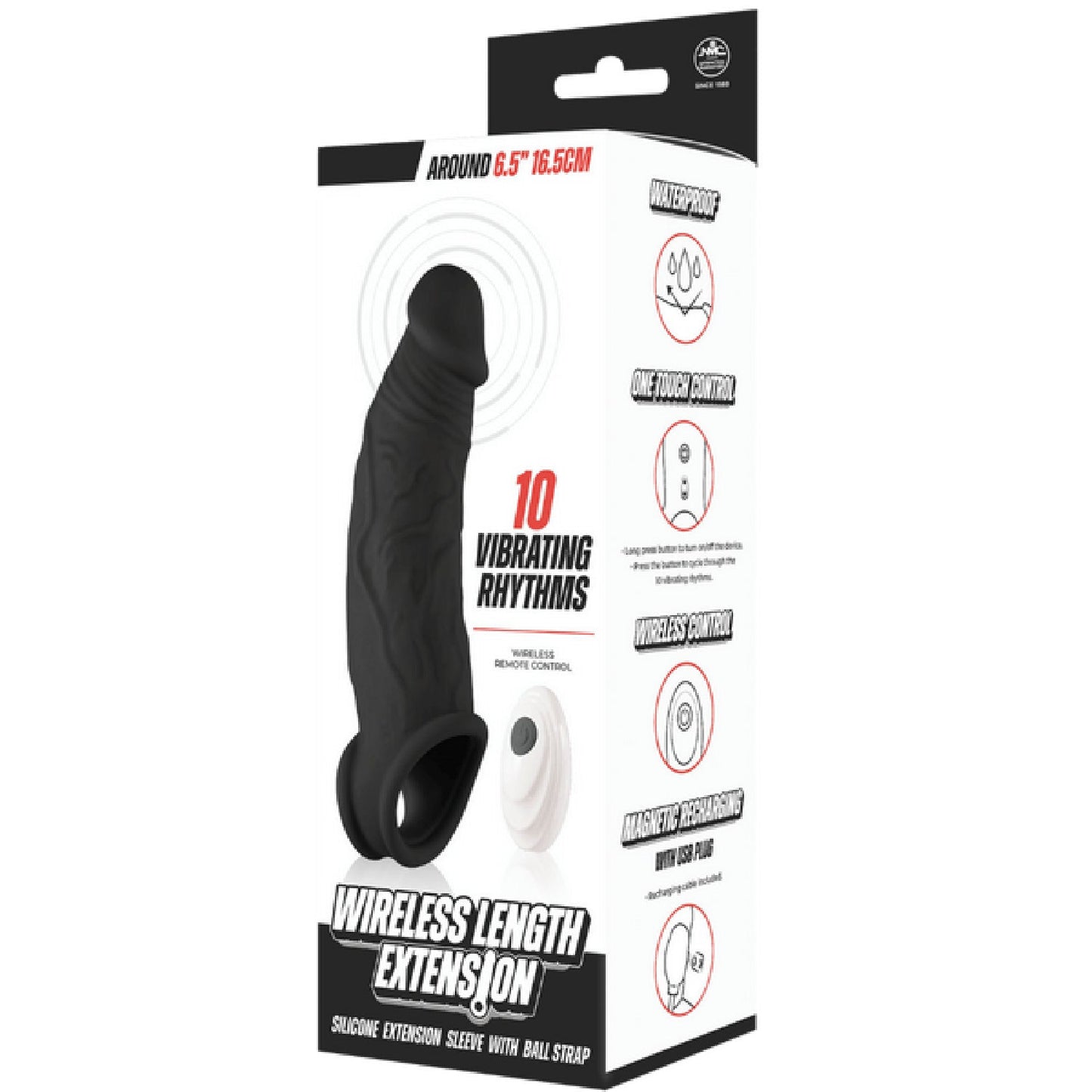 Wireless Length Extension – Waterproof 6.5 Inch Vibrating Extension Device > Sex Toys For Men > Penis Sleeves - Tophatter Daily Deals