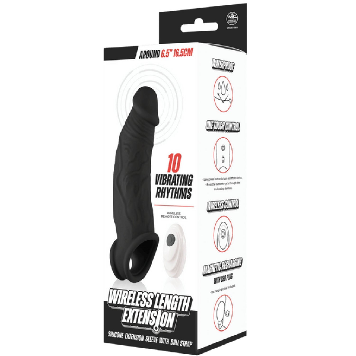 Wireless Length Extension – Waterproof 6.5 Inch Vibrating Extension Device > Sex Toys For Men > Penis Sleeves - Tophatter Daily Deals