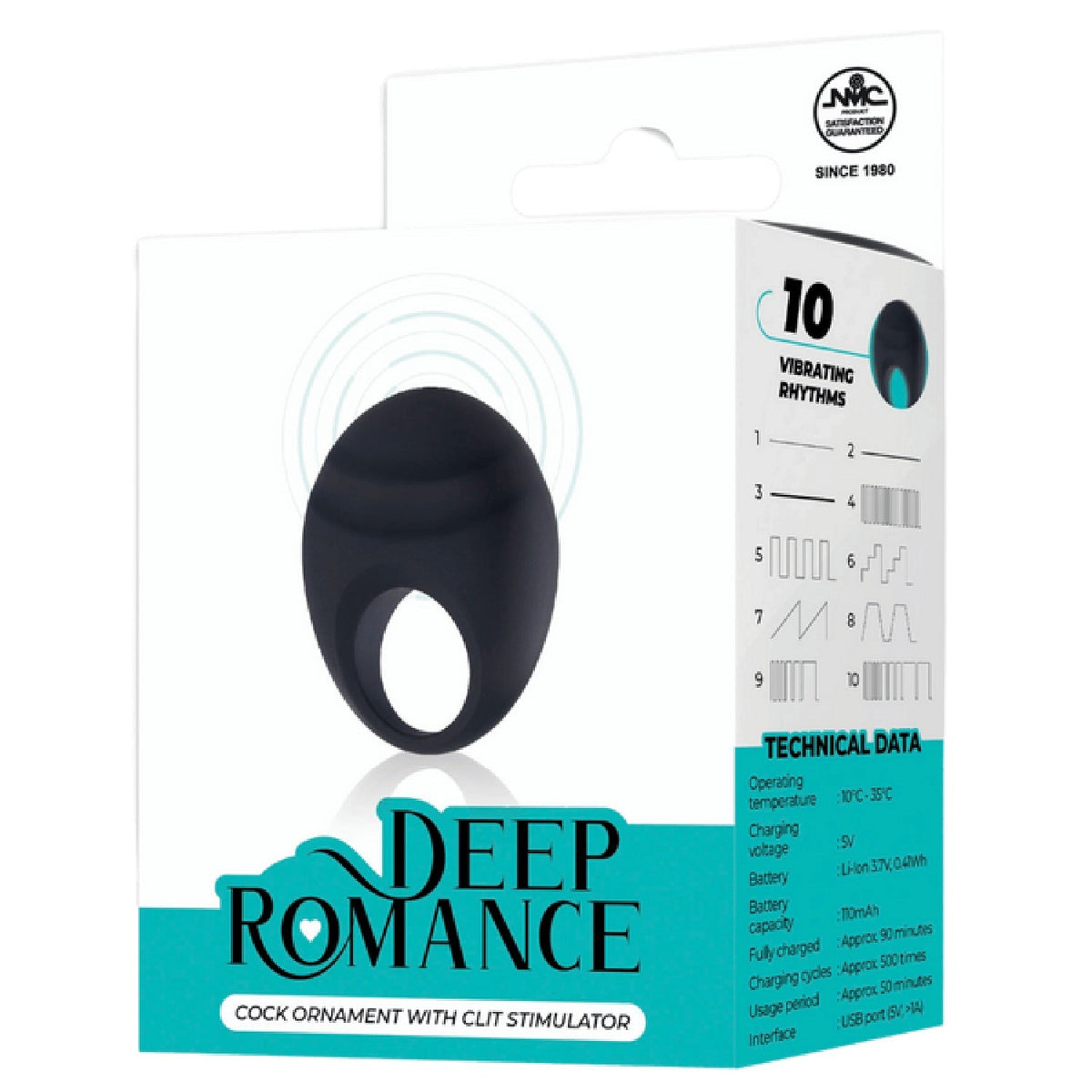 Cock Ring with Clit Stimulator – Splash-Proof Rechargeable Vibrator 3 Inch > Sex Toys > Couples Toys - Tophatter Daily Deals