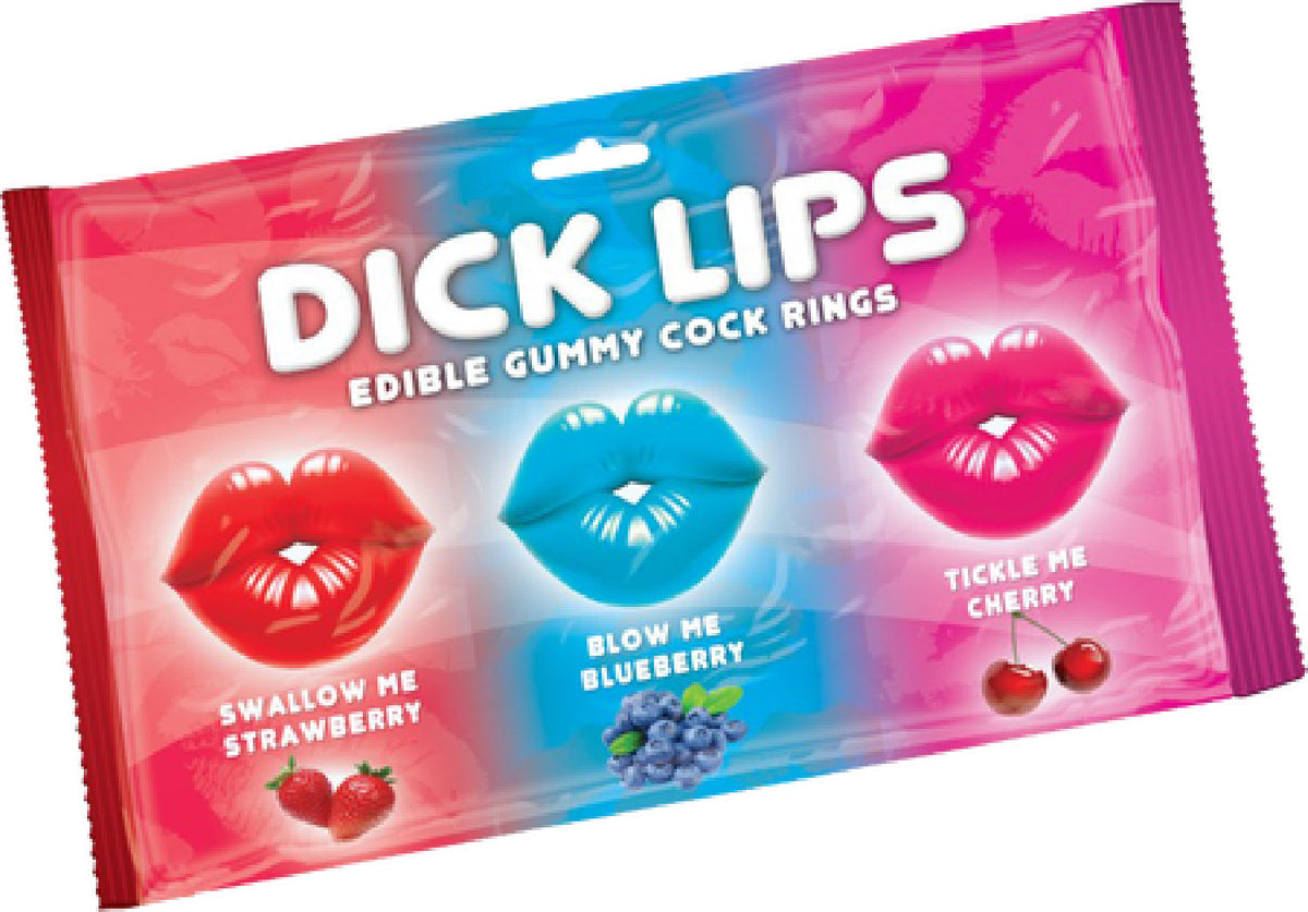 Dick Lips Gummy 3 Pack – Edible Fruity Cock Rings > Novelties > Candy & Edible Items - Tophatter Daily Deals