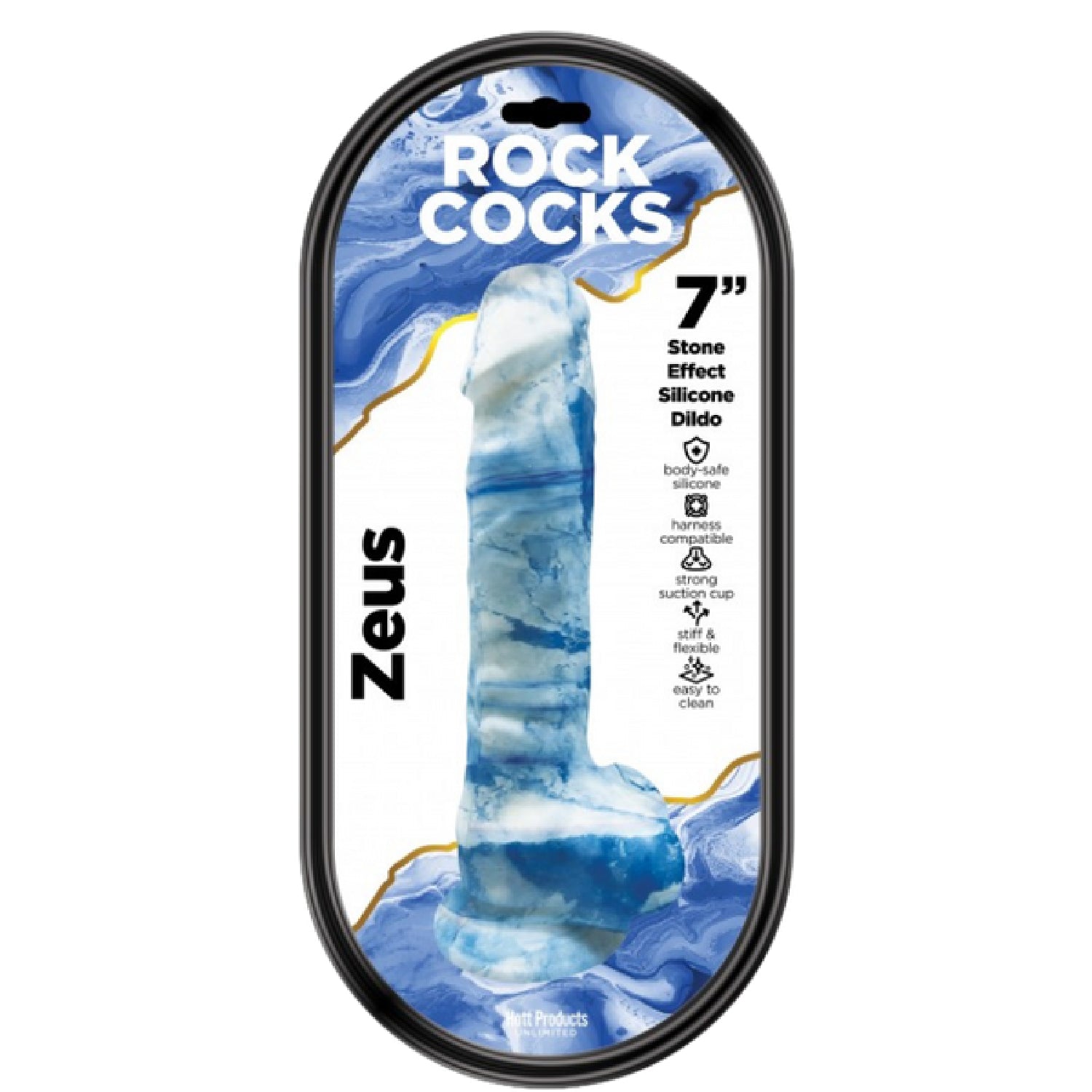 Rock Cocks Zeus – 7 Inch Textured Silicone Dildo > Dildos > Other Dildos - Tophatter Daily Deals