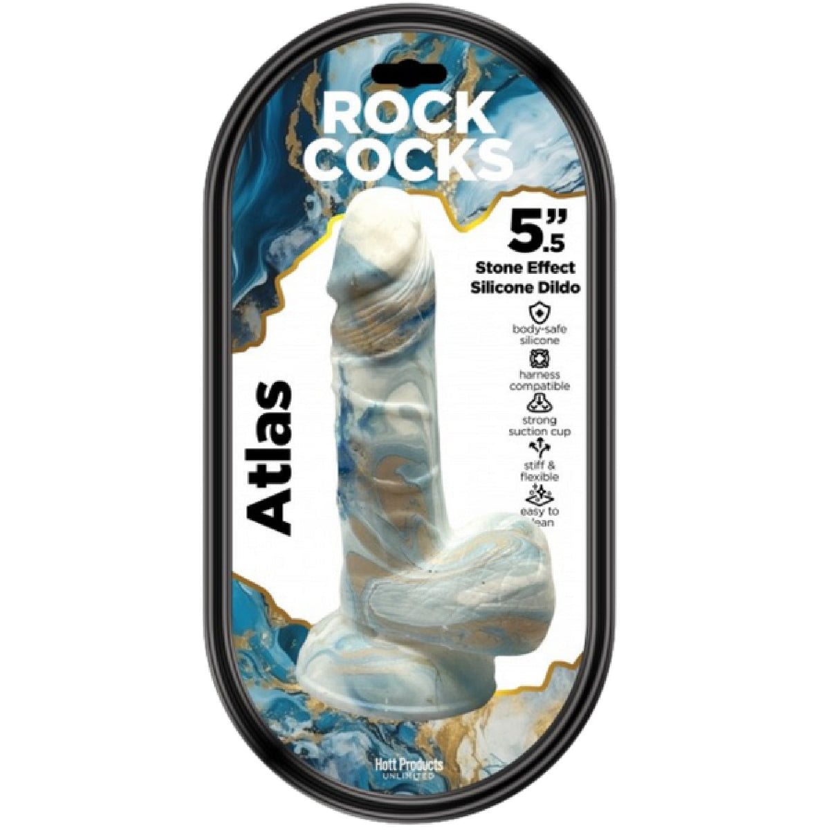 Rock Cocks Atlas – Textured 5.5 Inch Dildo > Dildos > Fantasy - Tophatter Daily Deals