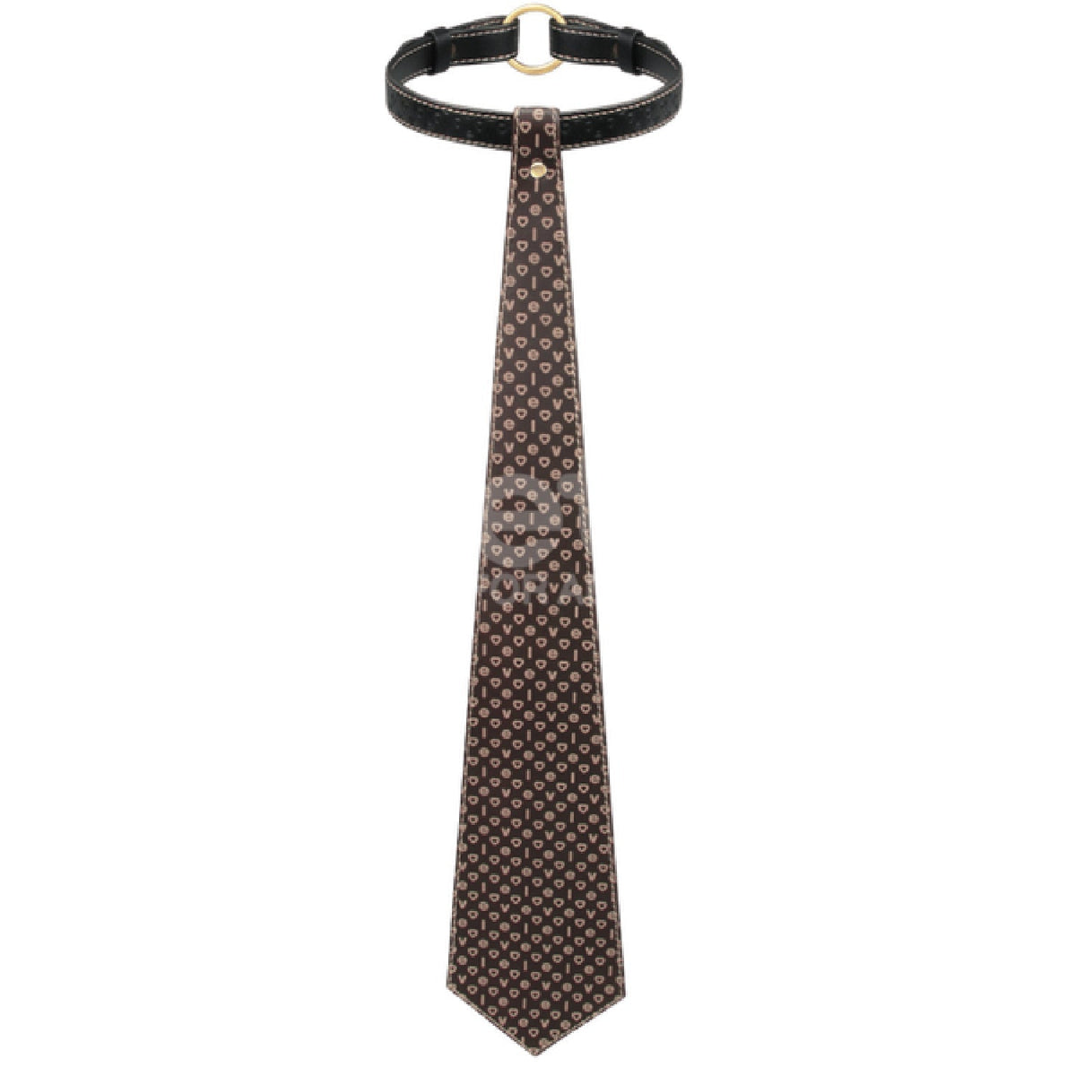 Rebellion Reign Tie Collar – Durable PU Material Accessory > Bondage Gear > Collars & Leashes - Tophatter Daily Deals
