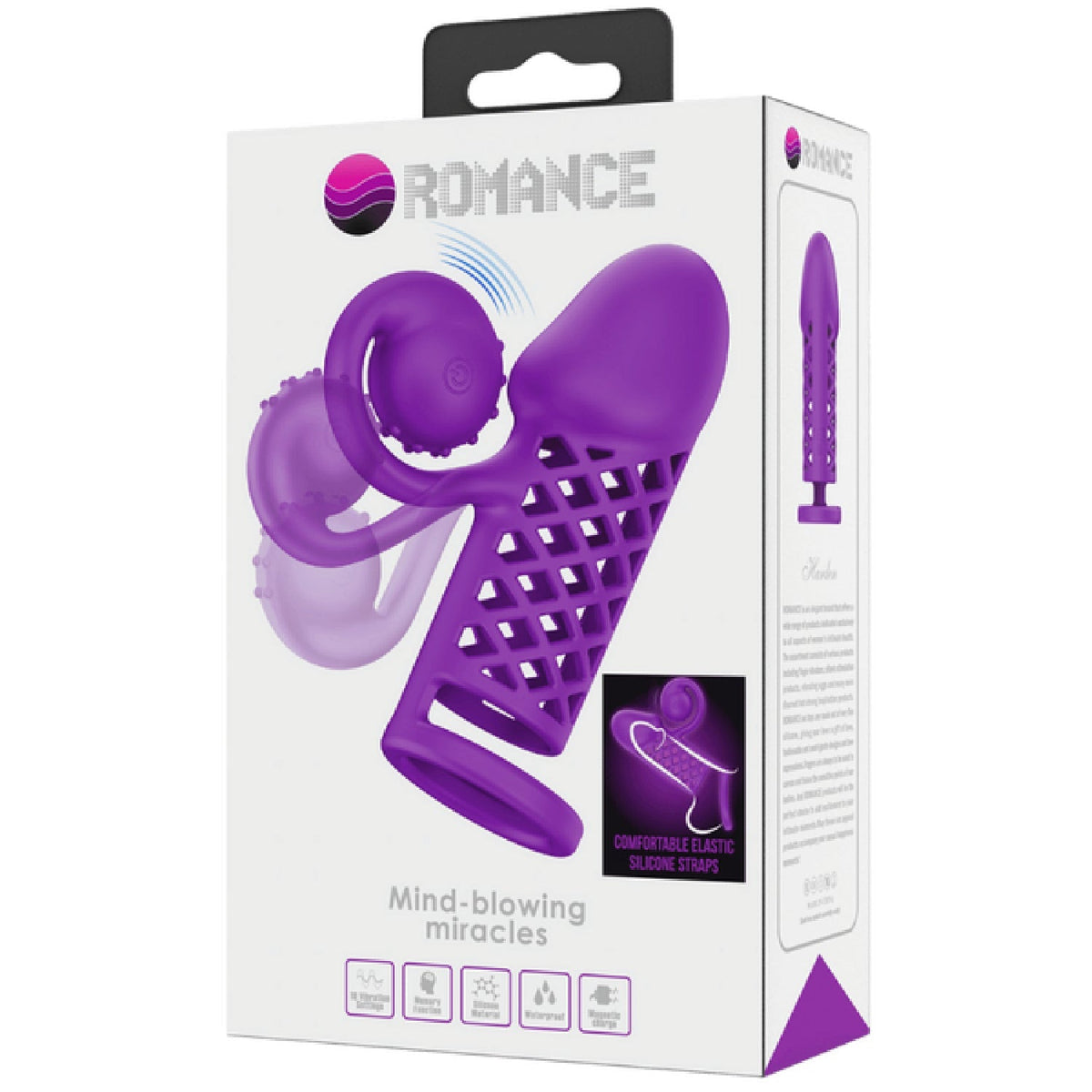 Harden Mind Blowing Miracles – Silicone Penis Sleeve with Vibrations and Ball Strap > Sex Toys For Men > Penis Sleeves - Tophatter Daily Deals
