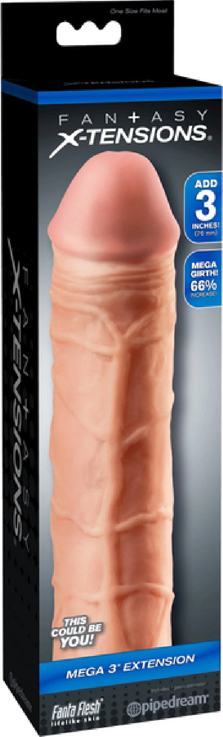 Fantasy X-tensions Mega 3 Inch Extension – Erection Enhancer Penis Extension > Sex Toys For Men > Penis Sleeves - Tophatter Daily Deals