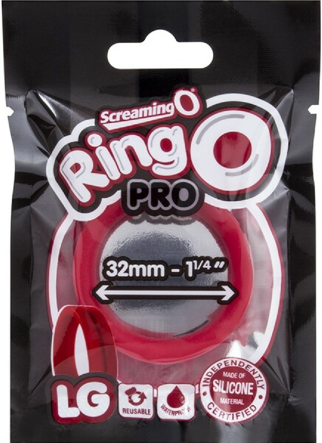 RingO Pro LG – Super-Stretchy 1.25 Inch Penis Ring Made of Body-Safe Silicone > Cock Ring > Single - Tophatter Daily Deals