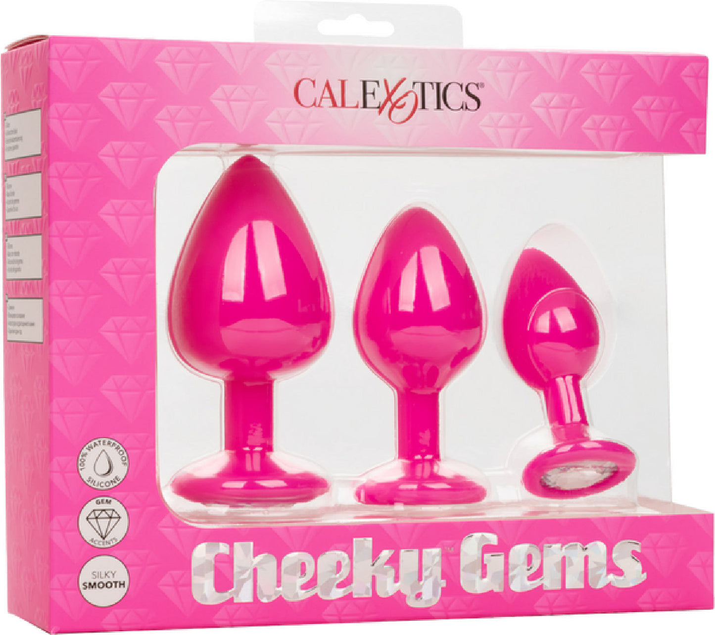 Cheeky Gems – Anal Training Kit with Three Graduated Anal Plugs > Anal Range > Butt Plug Kits - Tophatter Daily Deals