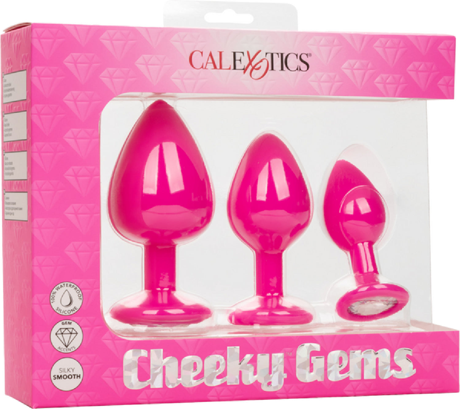 Cheeky Gems – Anal Training Kit with Three Graduated Anal Plugs > Anal Range > Butt Plug Kits - Tophatter Daily Deals