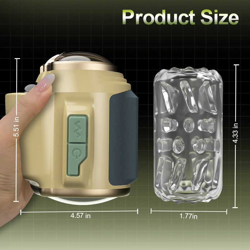 DiveEase - 7 Rotation Vibration Open Ended Stroker Masturbation Cup - Tophatter Daily Deals