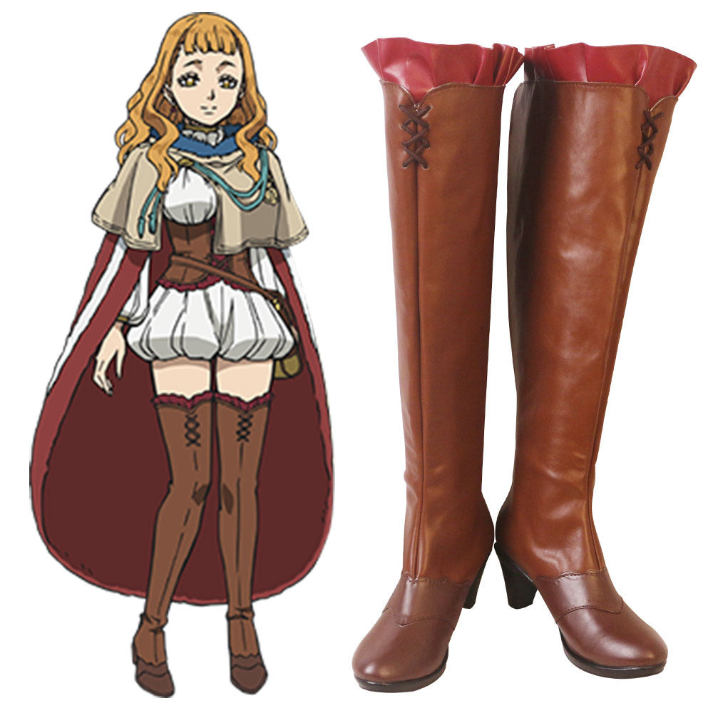 Black Clover Mimosa Vermilion Brown Shoes Cosplay Boots Shoes/Boots - Tophatter Daily Deals
