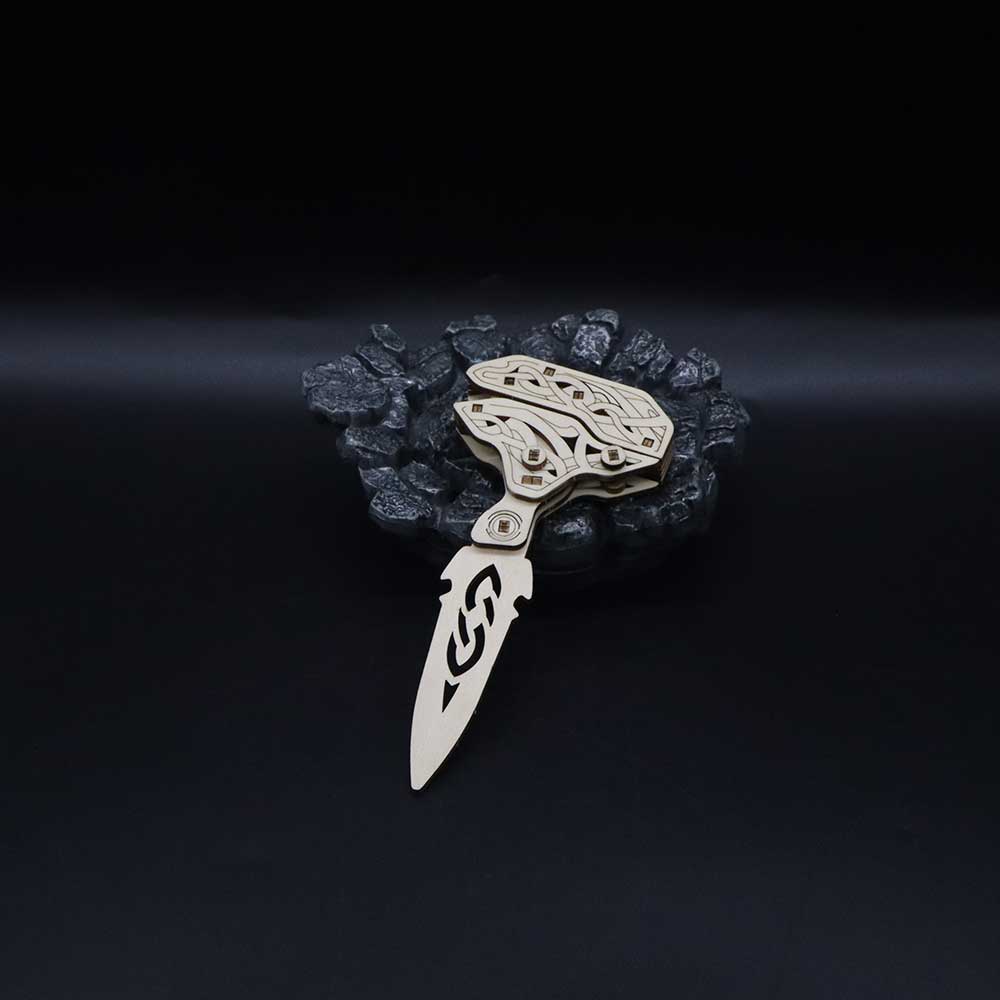 Wooden Shadow Knife 3D Puzzle Model - Tophatter Daily Deals