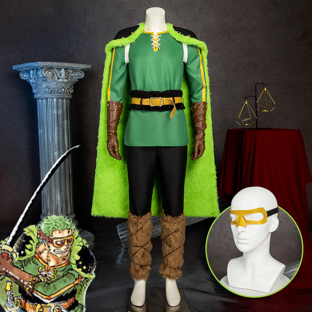 One Piece Roronoa Zoro Elbaph Elbaf Cosplay Costume Costume - Tophatter Daily Deals