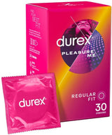 Durex Pleasure Me – Ribbed and Dotted Condoms 30 Pack for Extra Stimulation > Essentials > Condoms - Tophatter Daily Deals