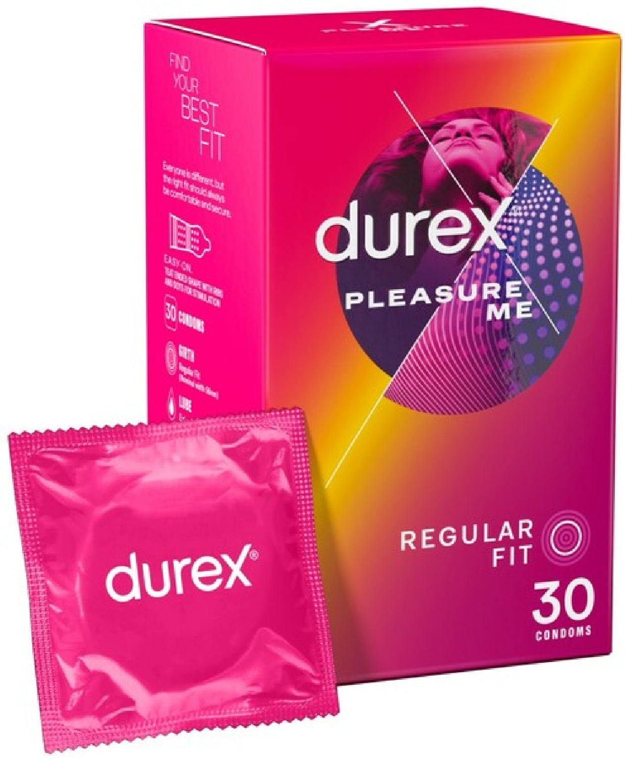 Durex Pleasure Me – Ribbed and Dotted Condoms 30 Pack for Extra Stimulation > Essentials > Condoms - Tophatter Daily Deals