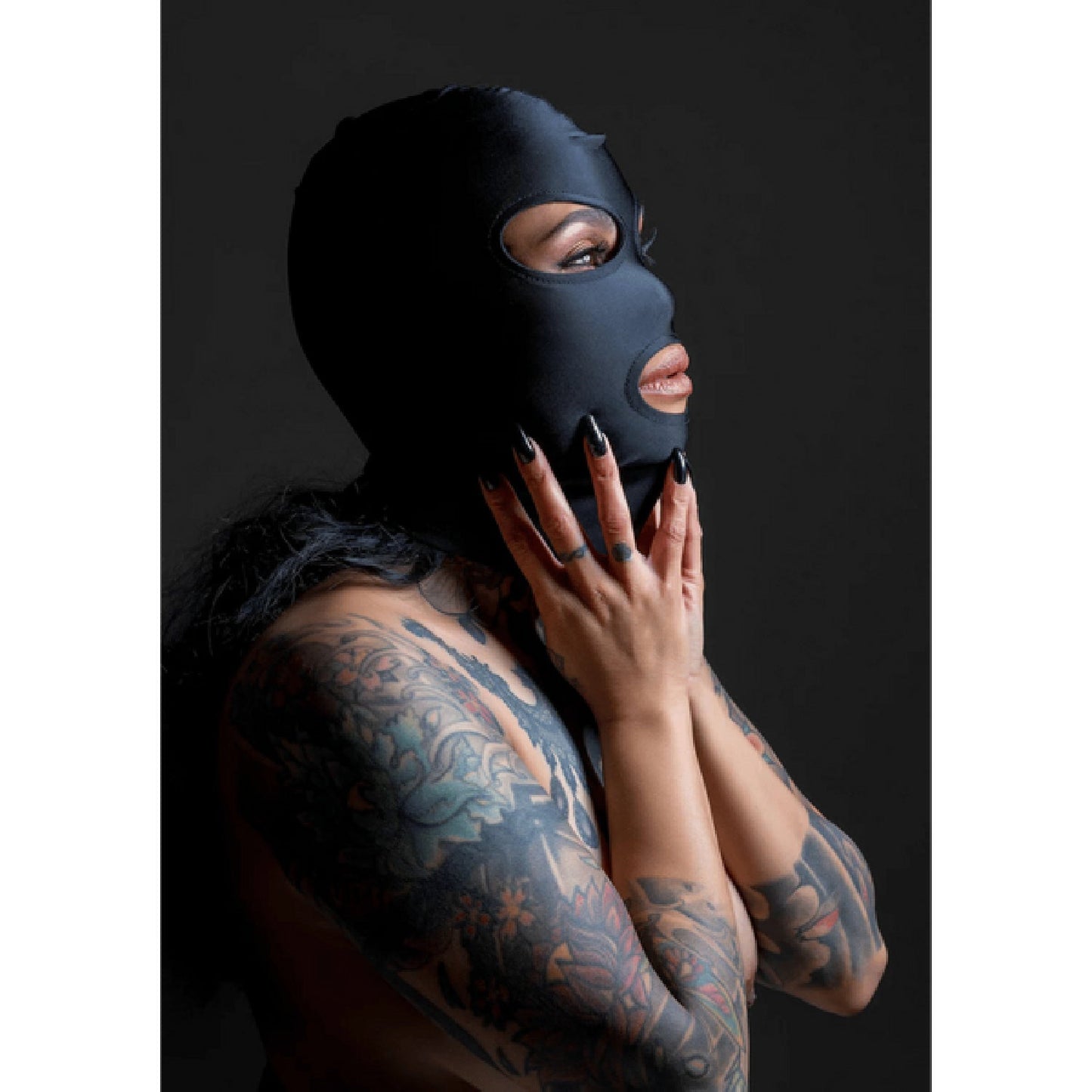 TABOOM Spandex Hood – Comfortable Stretchy Hood with Eye and Mouth Openings > Bondage Gear > Bondage Hoods - Tophatter Daily Deals