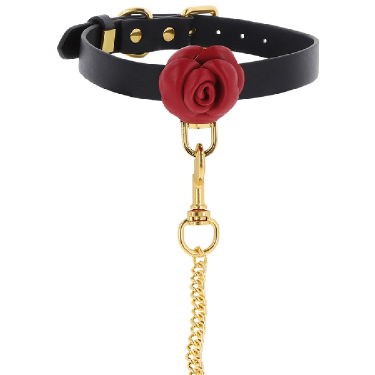 Taboom Wild Roses Collar and Leash – Faux Leather BDSM Accessories > Bondage Gear > Collars & Leashes - Tophatter Daily Deals