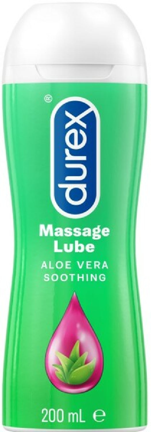 Durex Play 2in1 Aloe Vera Massage Gel – 200ml Massage Lubricant > Essentials > Massage Oil - Tophatter Daily Deals