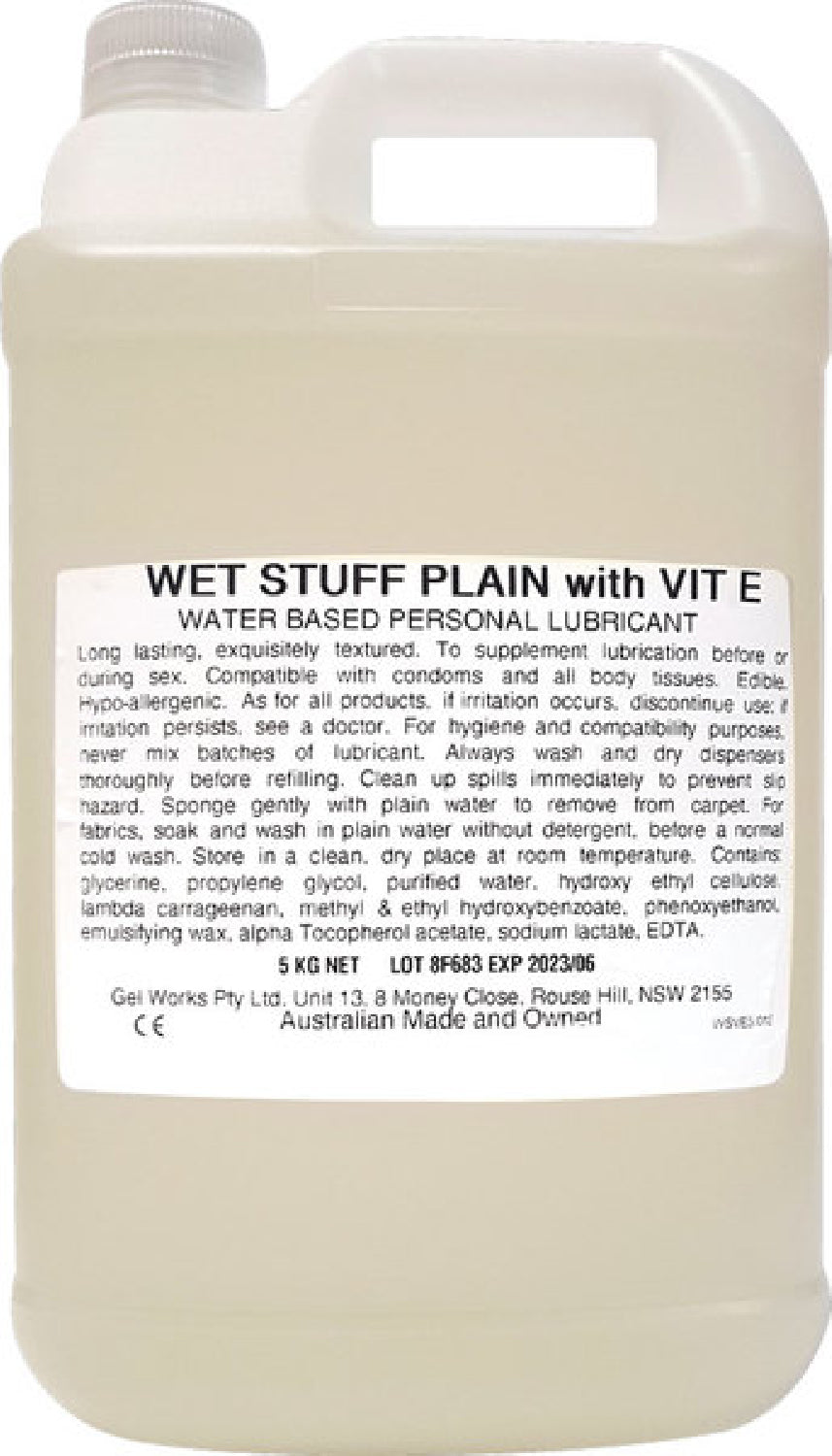 Wet Stuff Plain Enriched With Vitamin E – Water-Based Lubricant > Lube > Water Based - Tophatter Daily Deals
