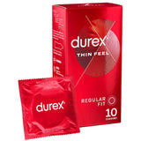 Durex Thin Feel Regular Fit Condoms – 10 Pack Thin Condoms > Essentials > Condoms - Tophatter Daily Deals