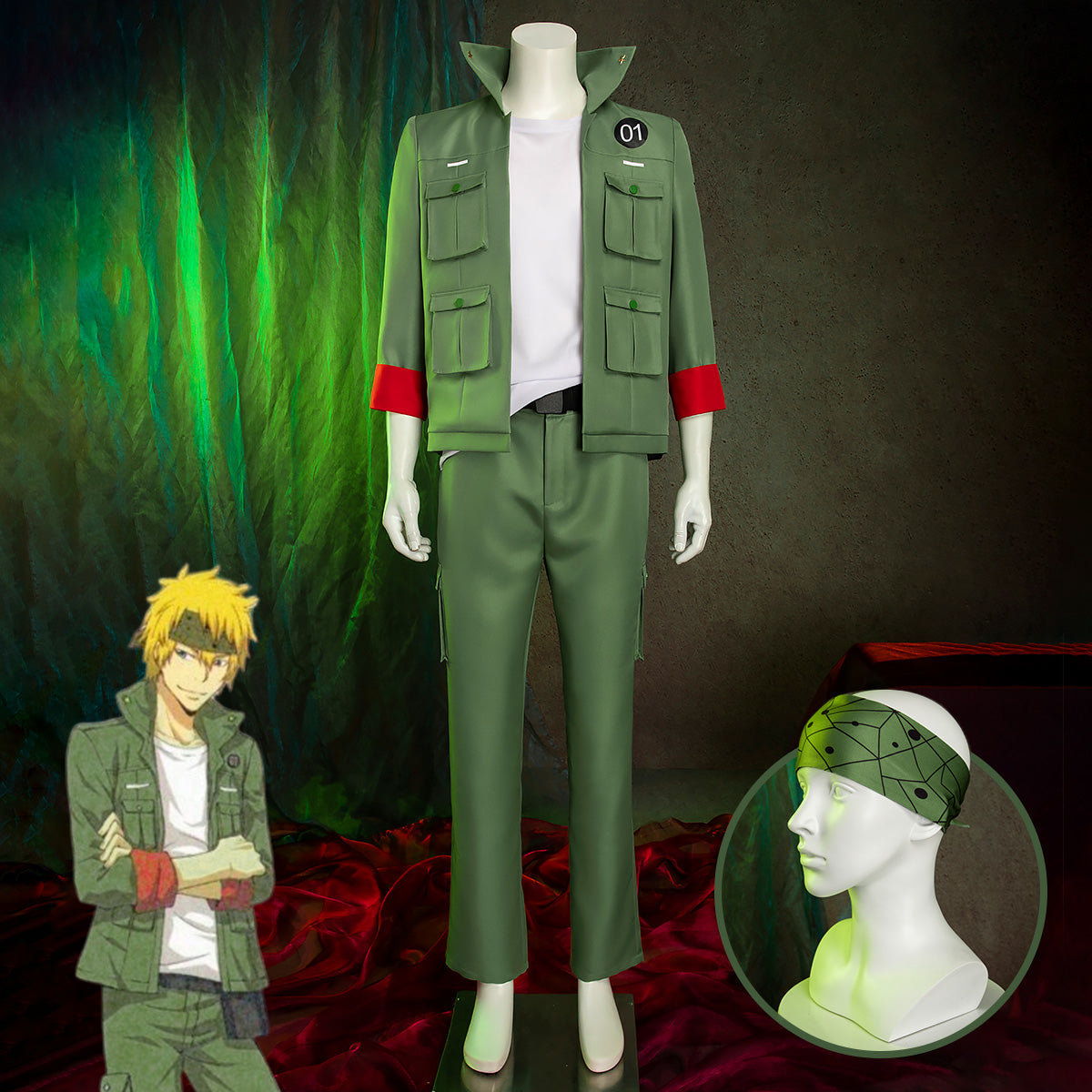 Katekyo Hitman Reborn! Colonnello Cosplay Costume - Tophatter Daily Deals