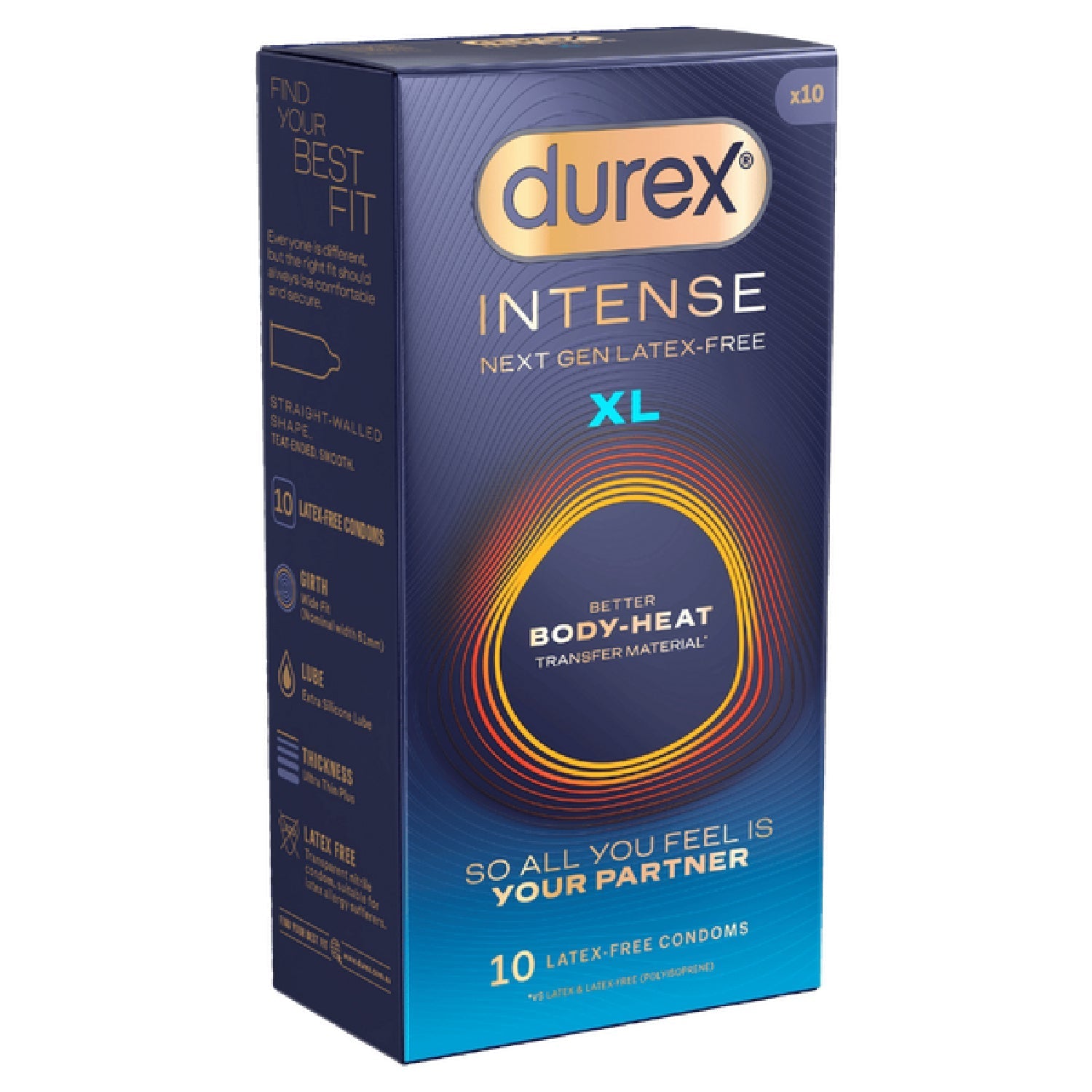 Durex Intense XL – Premium Latex-Free Condom 10 Pack > Essentials > Condoms - Tophatter Daily Deals