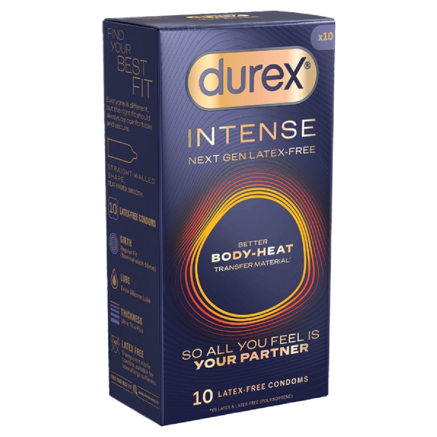 Durex Intense Regular – BodyFeel Material Latex-Free Condom 10 Pack > Essentials > Condoms - Tophatter Daily Deals