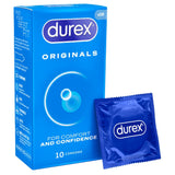 Durex Originals Easy-On Shaped Condoms – Comfortable Lubricated Latex Condoms 10 Pack > Essentials > Condoms - Tophatter Daily Deals