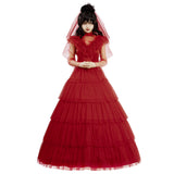 Beetlejuice Lydia Deetz Red Dress Cosplay Costume Costume - Tophatter Daily Deals