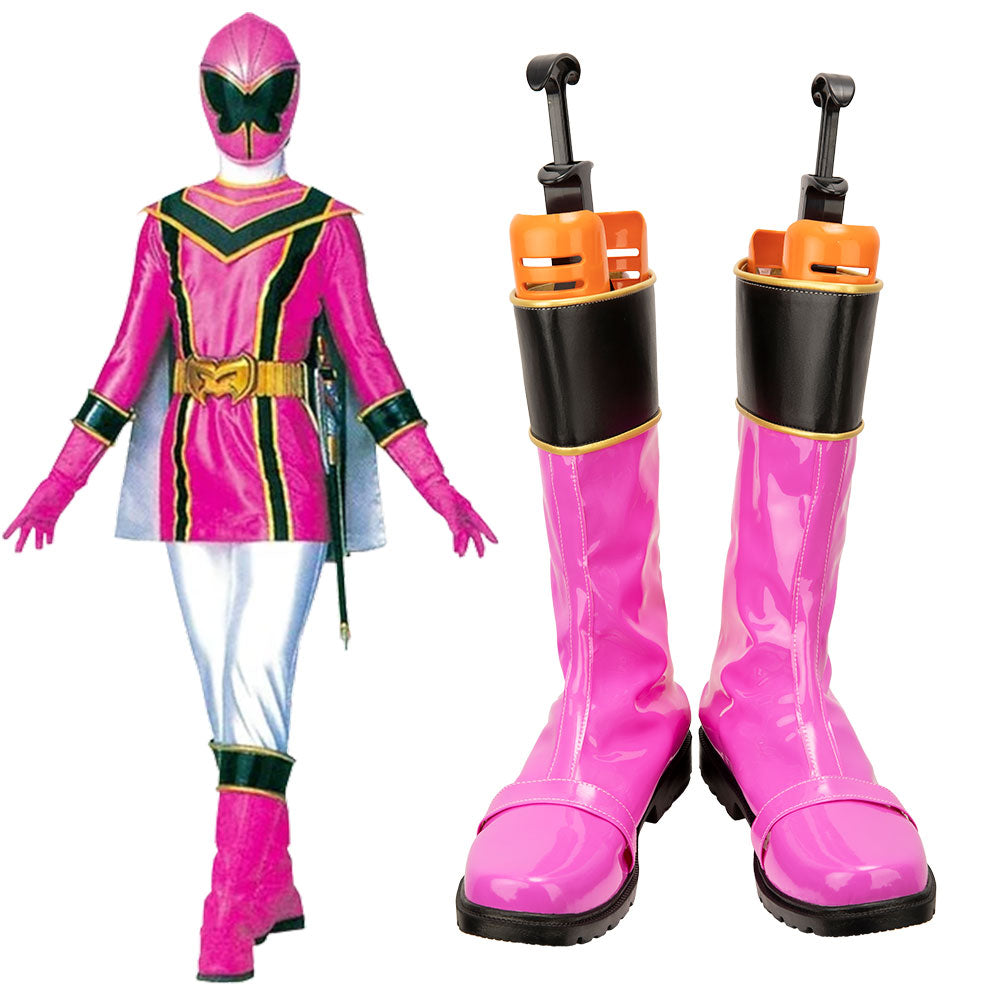 Power Rangers Mystic Force Pink Mystic Ranger Pink Shoes Cosplay Boots Shoes/Boots - Tophatter Daily Deals