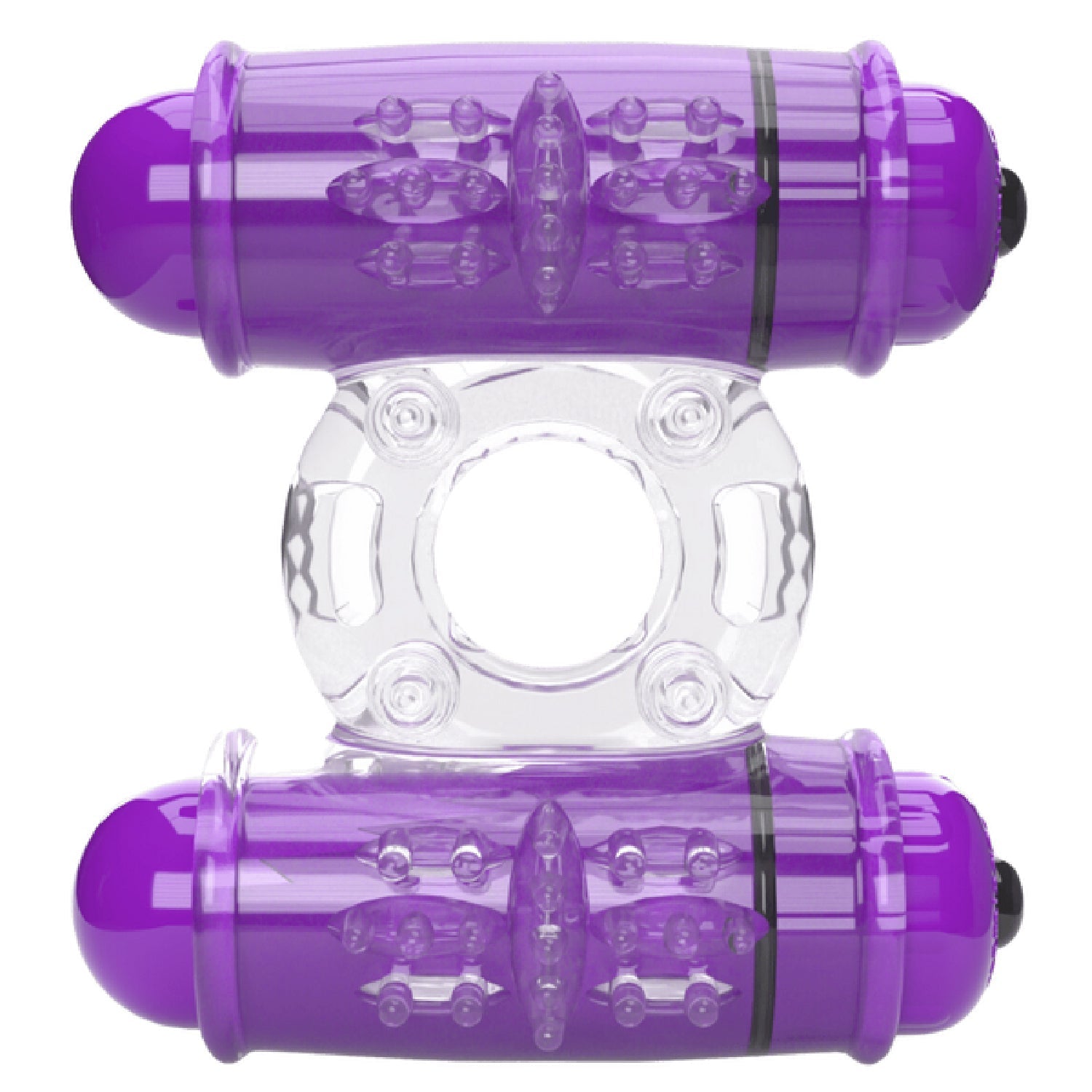 Double Wammy 4T – High Pitch Treble Vibrating Cock Ring with 5 Speeds and Pulse Pattern > Sex Toys > Couples Toys - Tophatter Daily Deals